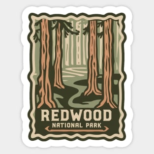 Redwood National Park Travel Sticker Sticker